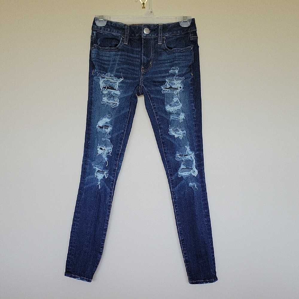 American Eagle 360 Super Stretch Distressed Jegging